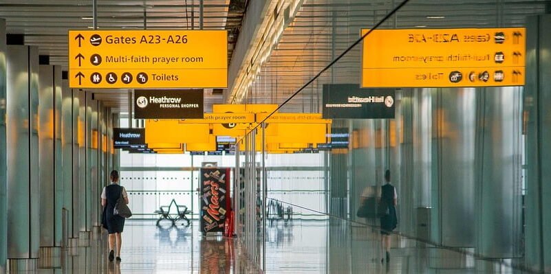 Airport terminal building